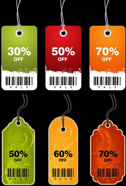 discount sales tag vector