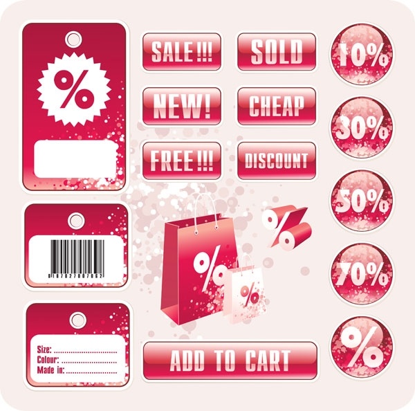discount tag vector store sales