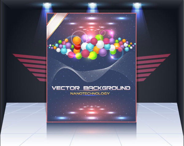 display board cover background vector