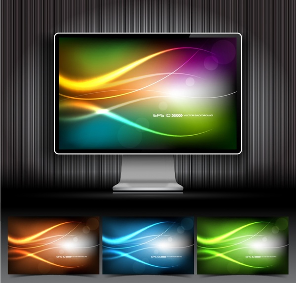 decorative screen monitor templates dynamic sparkling modern
