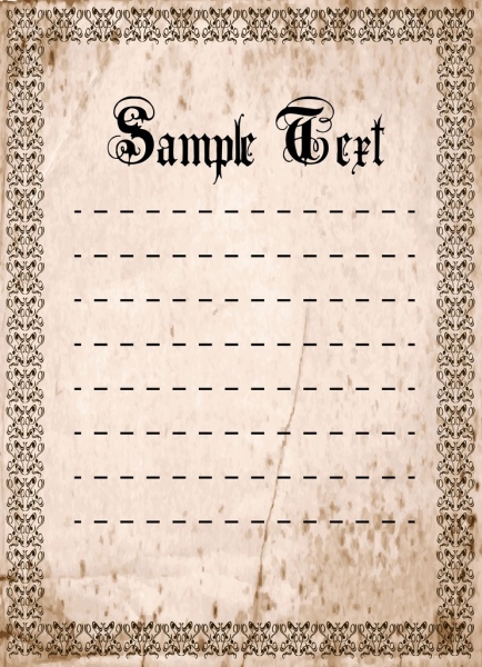 document border template grunge vintage seamless design