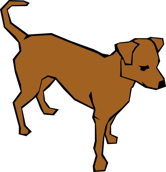 Dog 06 Drawn With Straight Lines clip art 