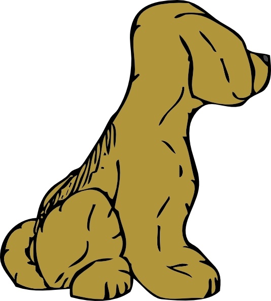 Dog From Other Side clip art