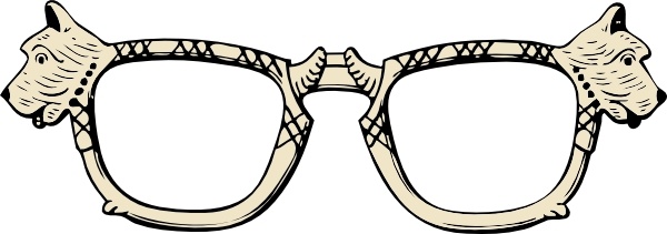 Dog Glasses clip art 