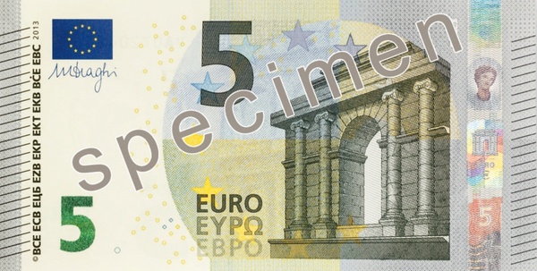 dollar bill 5 euro money