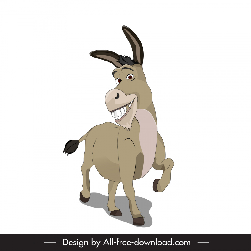 Donkey shrek icon funny cartoon sketch Vectors graphic art designs in  editable .ai .eps .svg .cdr format free and easy download unlimit id:6923763