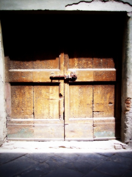 door old door brown