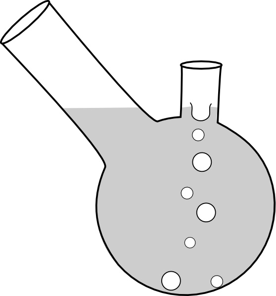 Double Neck Boiling Flask clip art