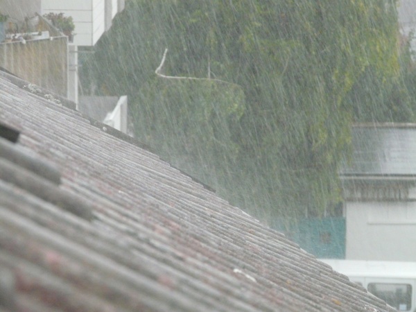 downpour roof shiver