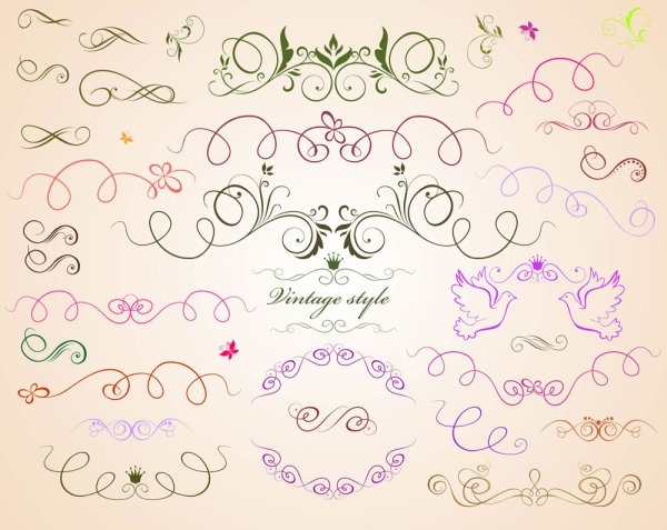 draft line lace pattern vector