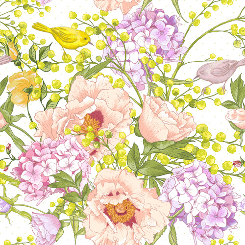 drawing spring flower background art