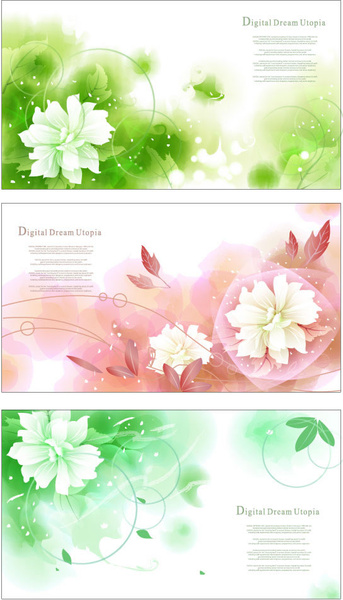 dream bubble flower background vector graphic