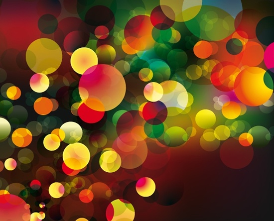 decorative abstract background colorful blurred rounds decor