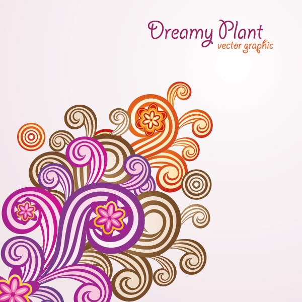 dreamy plant vector graphic