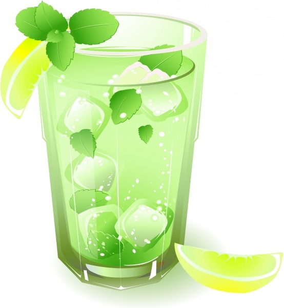 beverage background transparent cocktail glass icon modern 3d