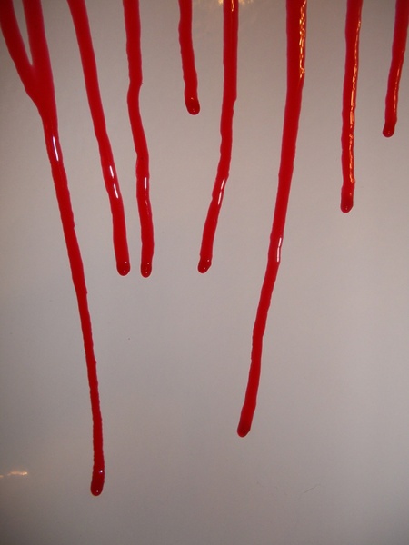 dripping blood