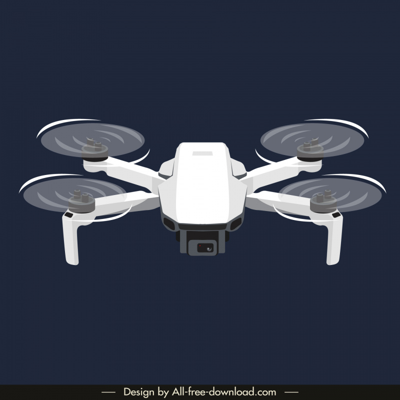drone flycam tool design elements modern 3d symmetry