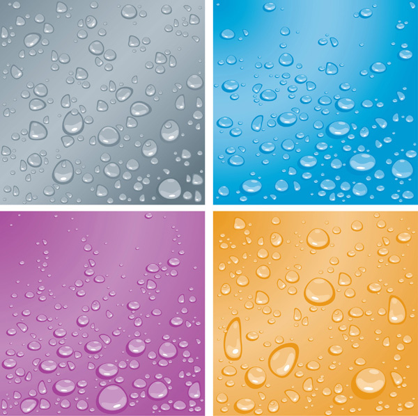 drops of water backgrounds art vector