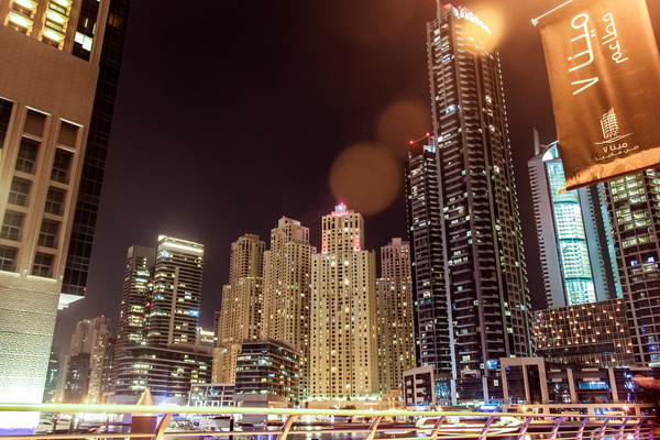 dubai night sky 2014