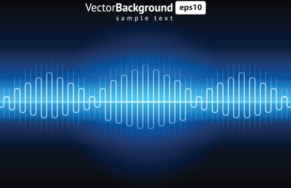 dynamic audio waves 01 vector 