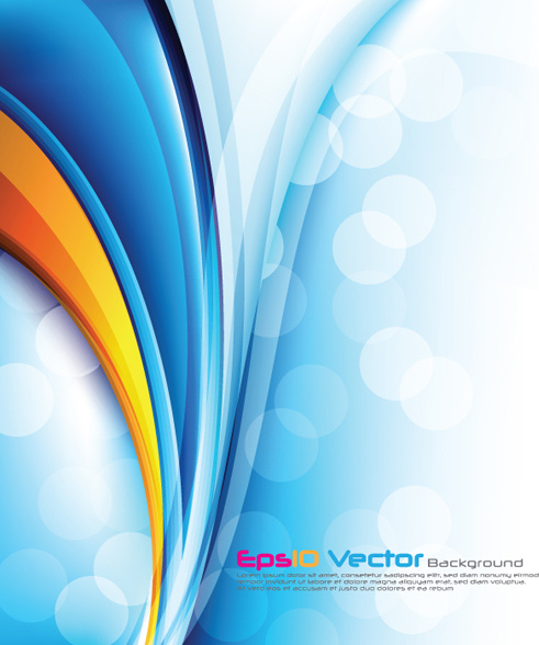 Dynamic colored backgrounds vector set Vectors graphic art designs in ...