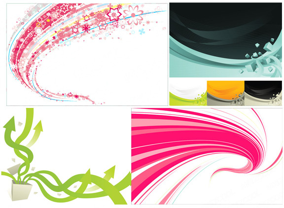 dynamic colored elements background