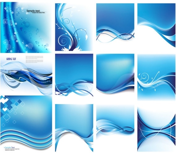 dynamic lines of the blue background vector