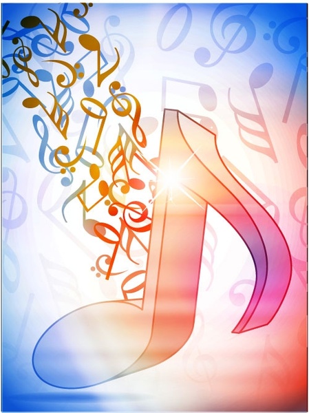 dynamic musical notation 01 vector