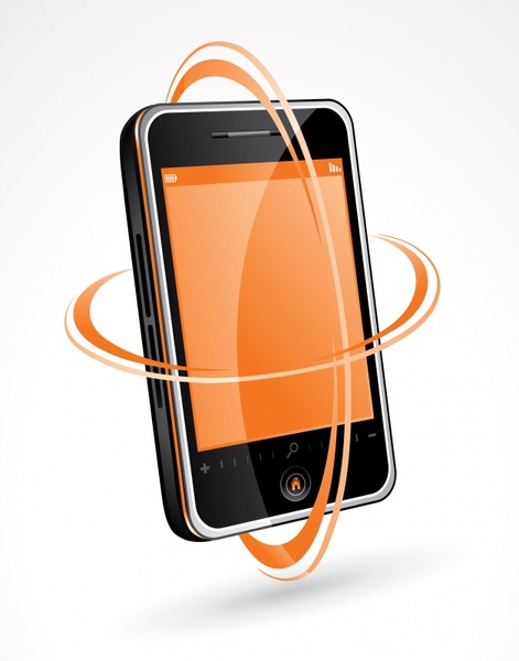 smartphone advertising banner modern 3d dynamic design