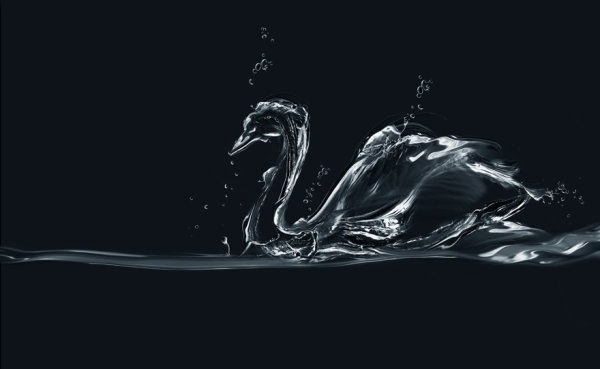 dynamic the pictographic animal spray swan