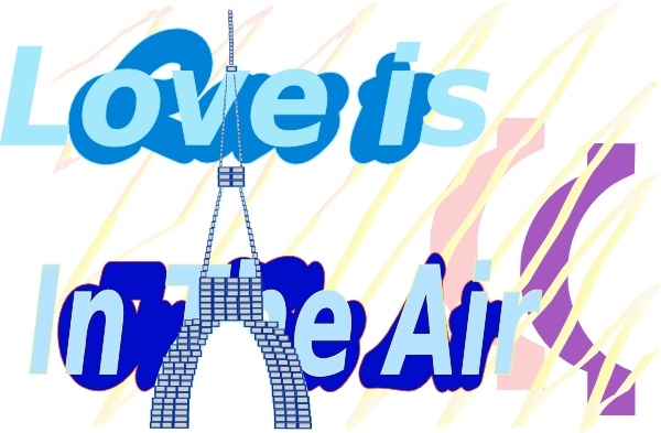 E Card Love Is In The Air La Tour Eiffel Tower Aug clip art