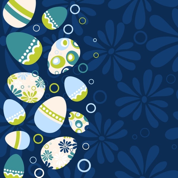 easter egg illustration background 03 vector