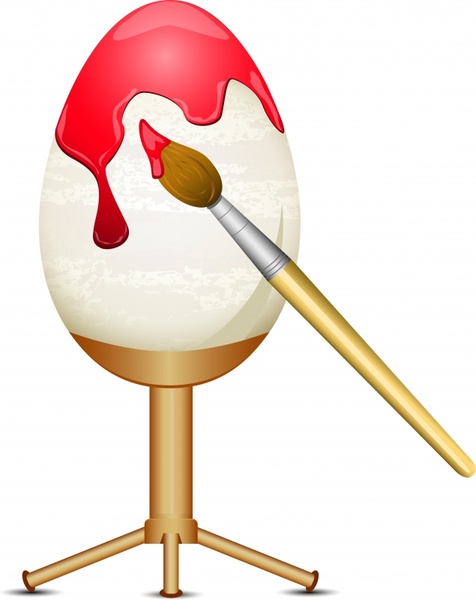 easter background painted egg sketch shiny modern design
