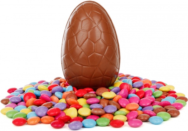 easter egg with candy