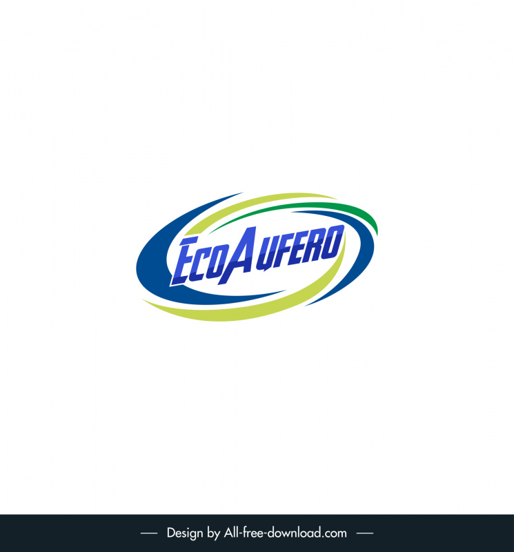 eco aufero logo natural central solutions multi enzymatic detergent and cleanser template modern elegant isolated texts curves outline 