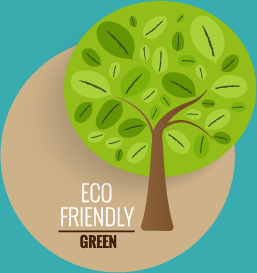 eco friendly love nature vector template