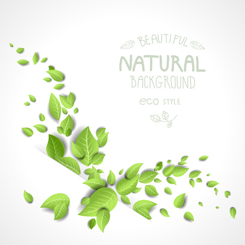 eco style beautiful natural background vector
