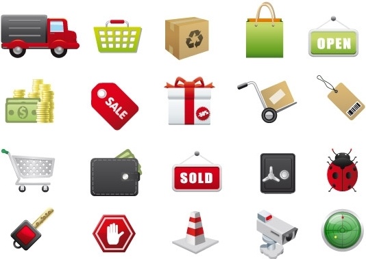 E-Commerce Vector Icons Free vector in