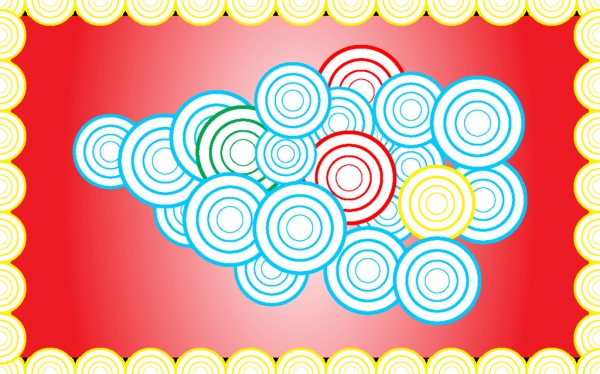editable colour circles