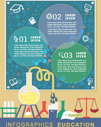 education and teaching business infographics vector