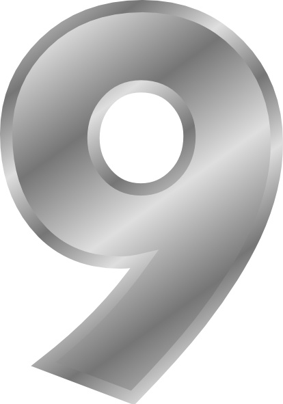 Effect Number 9 Silver clip art