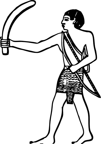 Egyptian Boomerang clip art