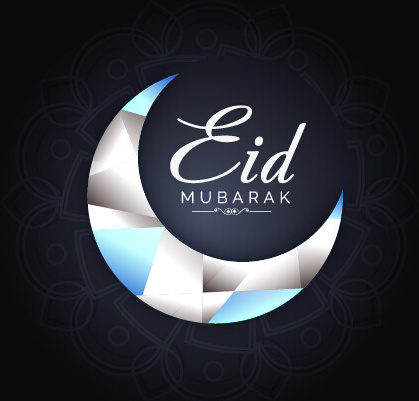 eid mubarak celebrations vector background