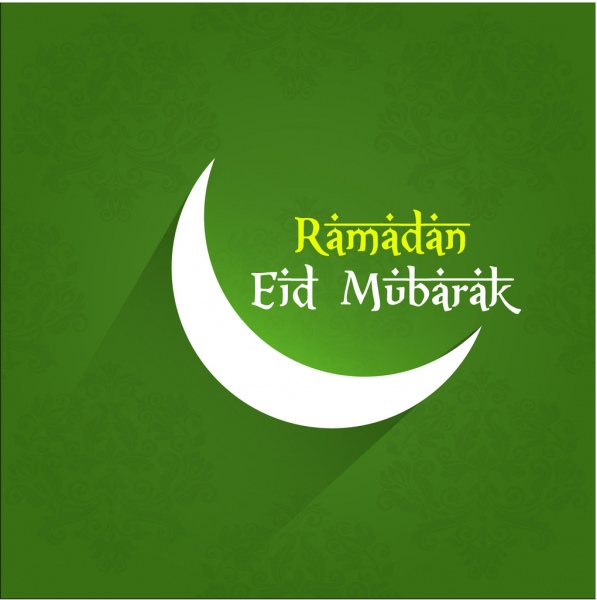 eid mubarak vector background
