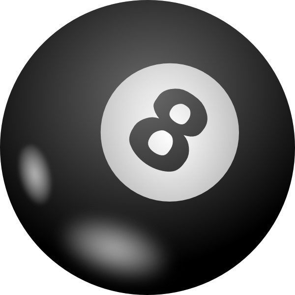 Eight Ball clip art Free vector in Open office drawing svg ( .svg ...