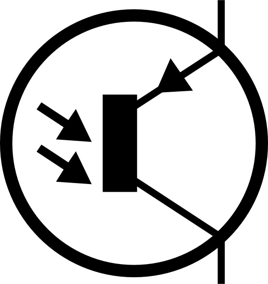 Electronic Phototransistor Pnp Circuit Symbol clip art