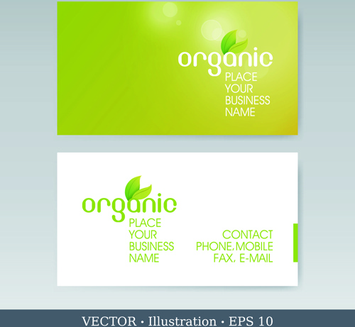 elegant business cards vectors illustration set 