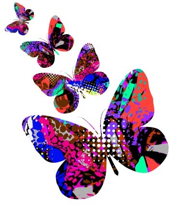 elegant butterflies background art vectors