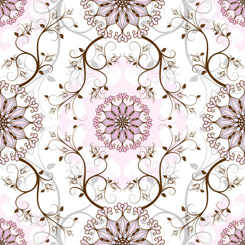 elegant floral seamless pattern vector graphic