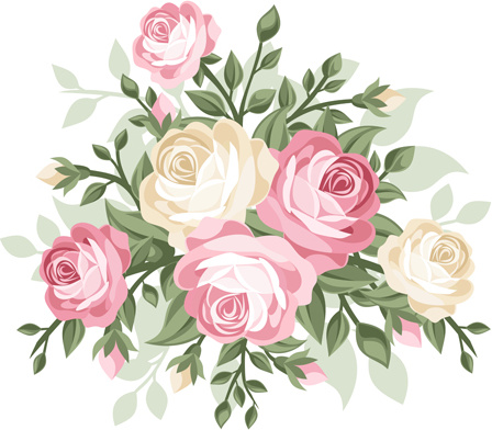 Download Elegant flowers bouquet vector Free vector in Encapsulated ...